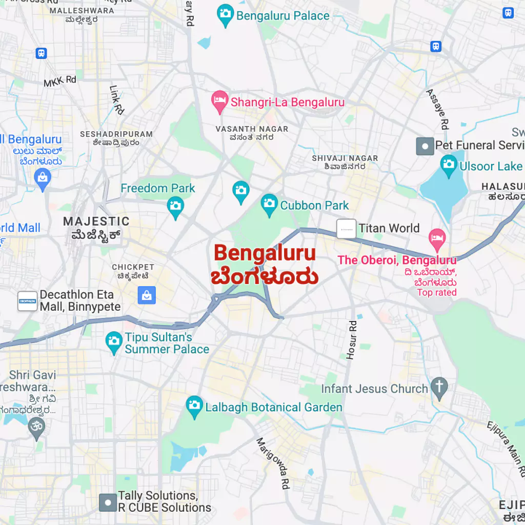 Prestige Falcon City Luxe Location Map